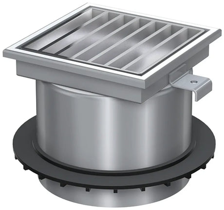 ACO Aufsatzstück 200x200/ M125/ V2A/mit Rost, 5084.94.00