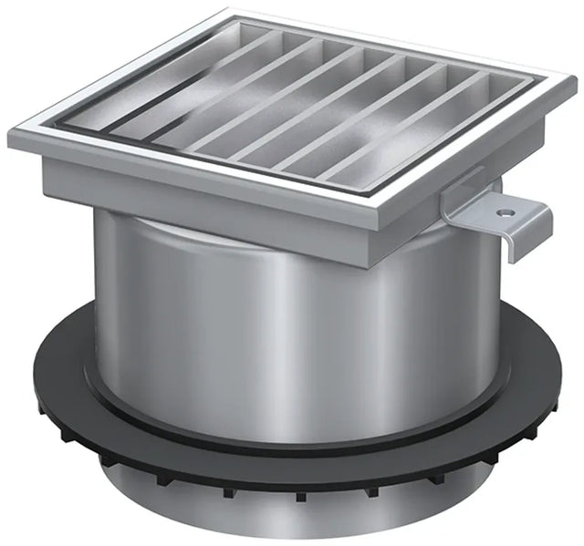 ACO Aufsatzstück 200x200/ M125/ V2A/mit Rost, 5084.94.00