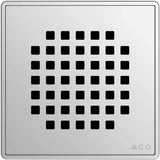ACO ShowerDrain RostQuadrato 140x140mm Edelstahl, 5141.08.22