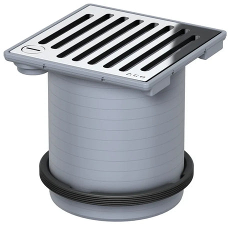 ACO Aufsatzstück Passavant 149x149 K3/ ABS/ rutschh./Rost V2A/ verriegelbar, 5141.71.33