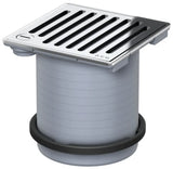 ACO Aufsatzstück Meku 148x148/ K3/ ABS/Rost V2A/ verriegelbar, 5141.81.22