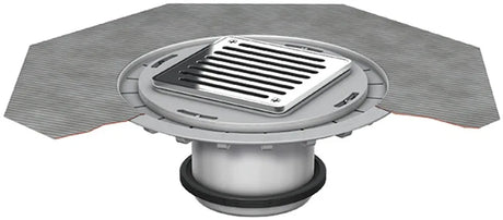 ACO Aufsatzstück AV-Selecta 148x148/ K3/ PP/Rost V2A verschraubt, 5141.91.52
