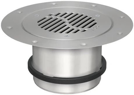 ACO Aufsatzstück Passavant D157/K3/V2A/ Klemmring/Schlitzrost rund, 5141.96.22
