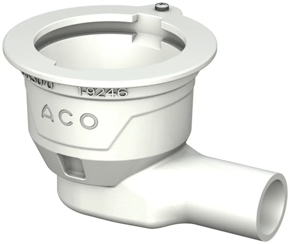 ACO Bodenablauf Passavant DN50 1,5 Grad/1,0l/s/Halter./ohne WS/epoxiert, 5149.80.20
