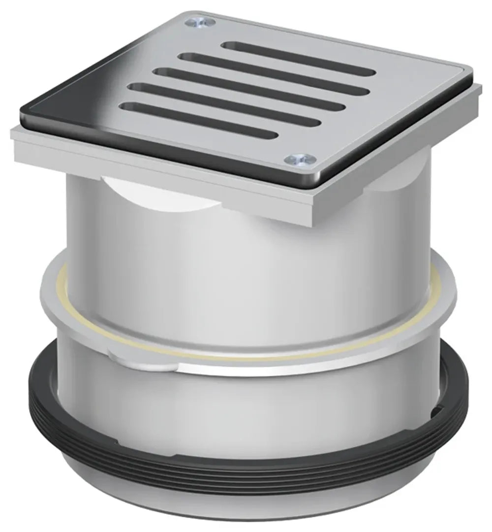 ACO Aufsatzstück Meku 110x110/K3 PE/Schlitzrost V2A/verschraubt, 5150.81.22
