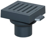 ACO Bodenablauf Guss DN100/ 90 Grad/ M125/Rost eckig/Anstrich, 5194.10.00