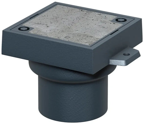 ACO Reinigungsverschl. Finor S DN150 90 Grad/M125/Guss/Deckel Betonfüllung, 5288.32.00