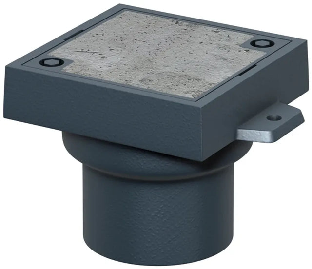 ACO Reinigungsverschl. Finor S DN150 90 Grad/M125/Guss/Deckel Betonfüllung, 5288.32.00