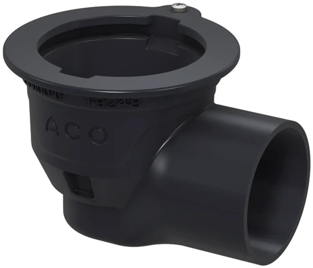 ACO Bodenablauf Passavant DN100/1,5 Grad/1,6l/s/Halter./Anstrich, 5569.20.20