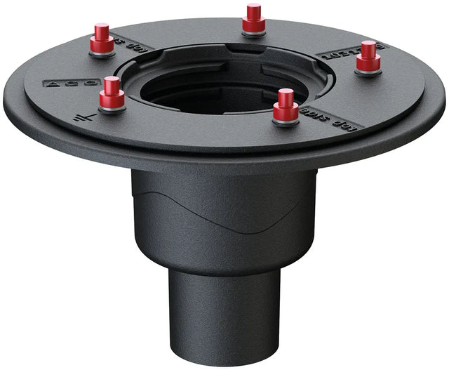 ACO Dachablauf Passavant Spin DN70/90Grad Guss Pressflansch, 7033.10.12