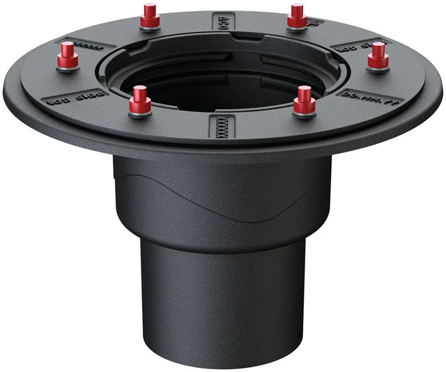 ACO Dachablauf Passavant Spin DN125/90Grad/Guss Pressflansch, 7035.10.12