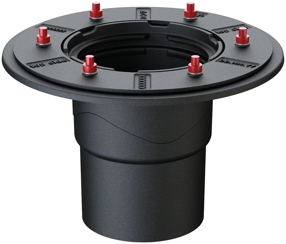 ACO Dachablauf Passavant Spin DN150 Guss Pressdichtflansch Stutzen 90Grad vertikal, 7036.10.12