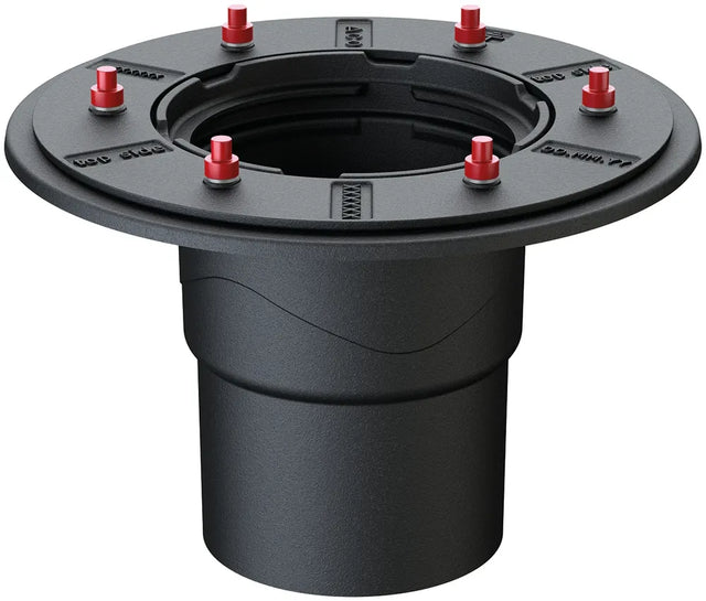 ACO Dachablauf Passavant Spin DN150 Guss Pressdichtflansch Stutzen 90Grad vertikal, 7036.10.12