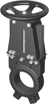 ACO Absperrschieber DN 150 mHandrad aus Gusseisen/Edelstahl, 7604.00.12