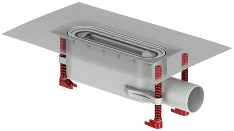 ACO ShowerDrain S+  Ablauf/ DN50/ 1,5Grad/ WS 50  mit Dichtmanschette / mit  Befestigungsset OKE 90-180 mm, 9010.51.20