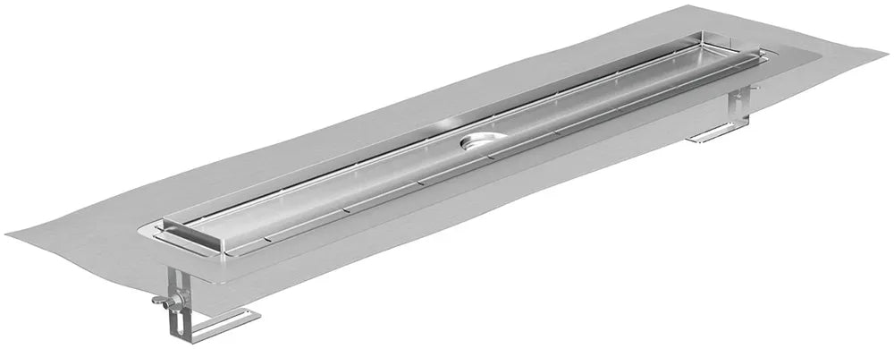 ACO ShowerDrain M+ Duschrinne 800x84mm ohne Ablauf FlhoriEdelstahl inklDichtmanschette, 9010.87.01