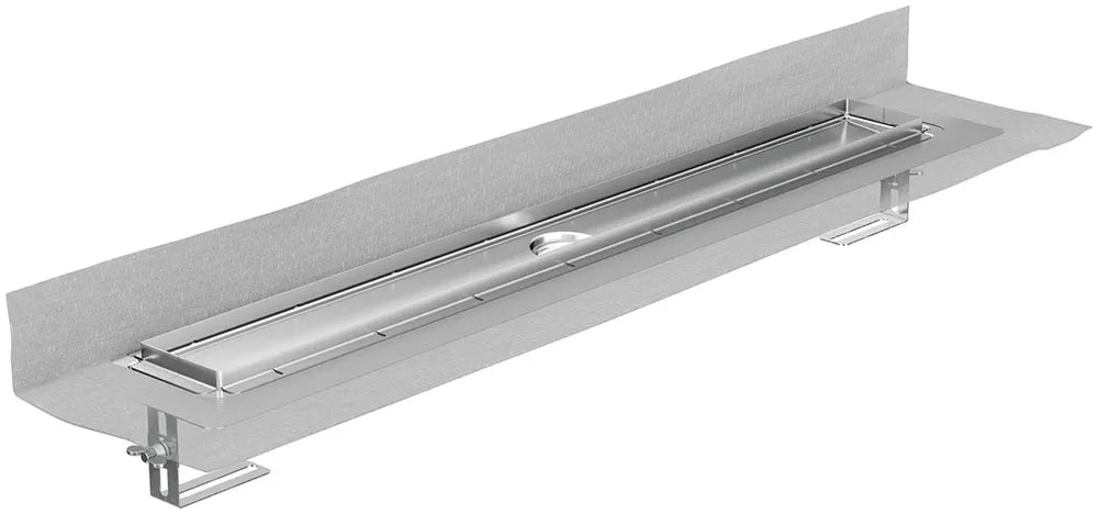 ACO ShowerDrain M+ Duschrinne 900x84mm ohne Ablauf FlvertiEdelstahl inklDichtmanschette, 9010.87.12