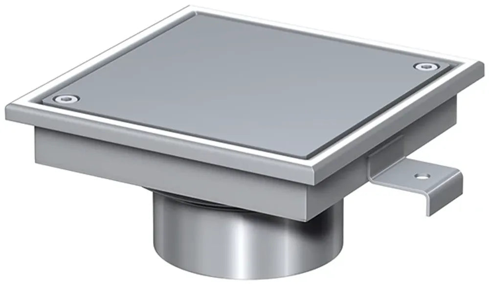 ACO Reinigungsverschl. FinorCR DN100 M125/90 Grad/ V2A/Deckel V2A verschraubt, 9288.10.00