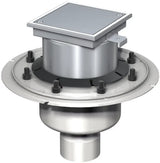 ACO Reinigungsverschl. FinorCR DN100/M125/90 Grad/ V2A/2-tlg/Deckel V2A, 9288.20.34