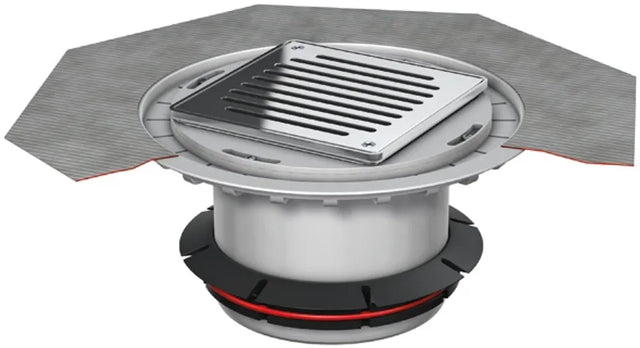 ACO Aufsatzstück AV-Selecta 196x196/ K3 Kst./Schlitzrost V2A verschraubt, 9519.60.91