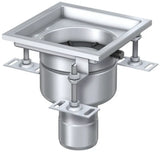 ACO Kompaktablauf Variant CR DN70/90 Grad/ 1,6l/s/ V2A/Rahmen 200x200, 9579.00.10