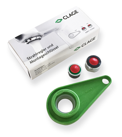 Clage Strahlregler und Montageschlüssel Strahlregler-Set, 9100-92150