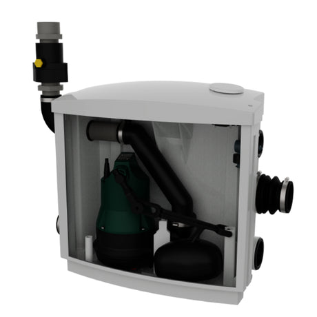 Jung Pumpen Schmutzwasserhebeanlage Hebefix Pro, JP50050