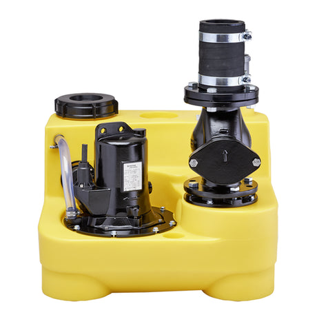 Jung Pumpen Fäkalienhebeanlage compli 400 E mit montierter Rückschlagklappe, JP50082