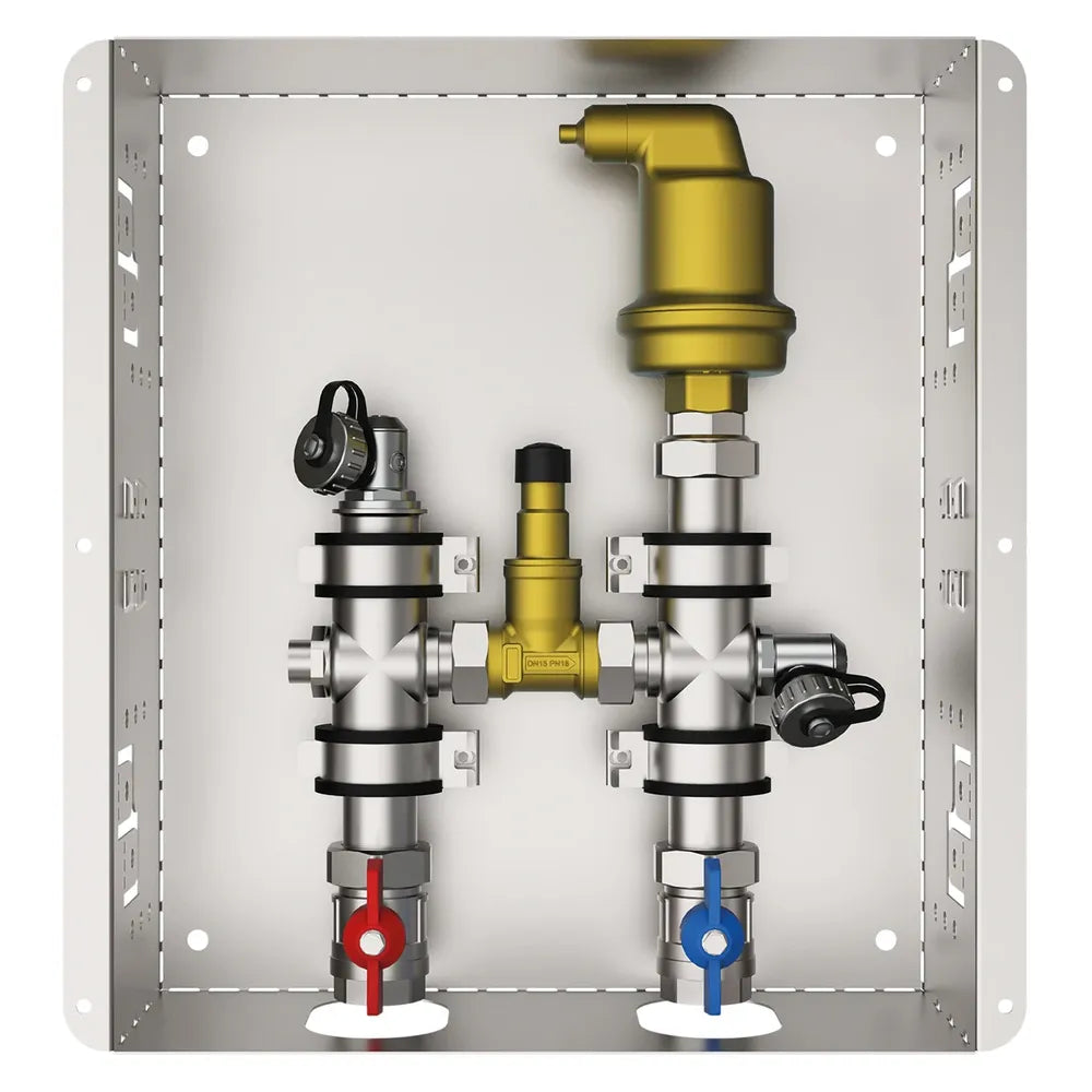 Vaillant Entlüfterset mit Bypass im Unterputzkasten für Steigleitung, 8000014430