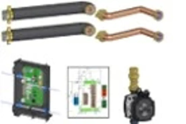 Remeha Hybridverteiler in Kesselgehäuse für CTAce Gas bis 25 kW Leistung, 7888527