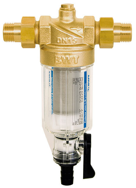 BWT Filter Protector Mini C/R 1/2" - kompakter Ausspülfilter, PN 16, 10558