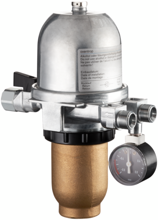 OVENTROP-Ölfilter/Entlüfter"TOC-Duo-3B" - G3/8 IG x G3/8 AG, "Opticlean" 5-20my, 2152754