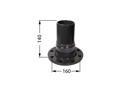 KESSEL-Anschlussadapter - Flanschmuffe DN 80, Druckleitungen PE, 28067