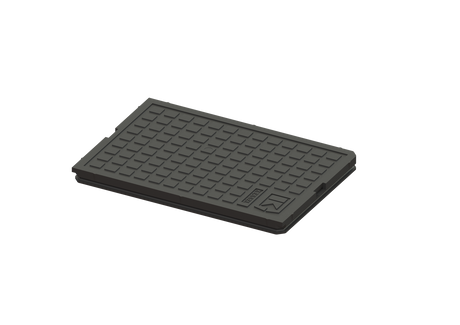 KESSEL-Abdeckplatte - schwarz, 276x191 mm, 30003S