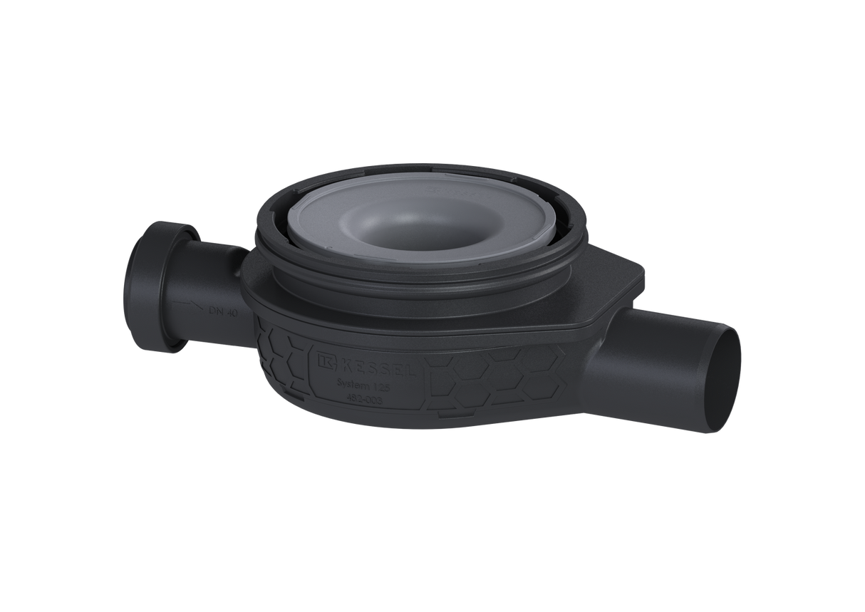 KESSEL-Grundkörper Der Ultraflache 79 - DN 50, seitl. Zulauf DN 40, GV 50 mm, 44701