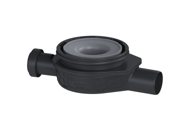 KESSEL-Grundkörper Der Ultraflache 79 - DN 50, seitl. Zulauf DN 40, GV 50 mm, 44701