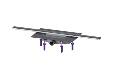 KESSEL-Duschrinne Linearis Infinity 60 - L: 800 mm, DN 40, Edst. geb., Megastop, 45300.08