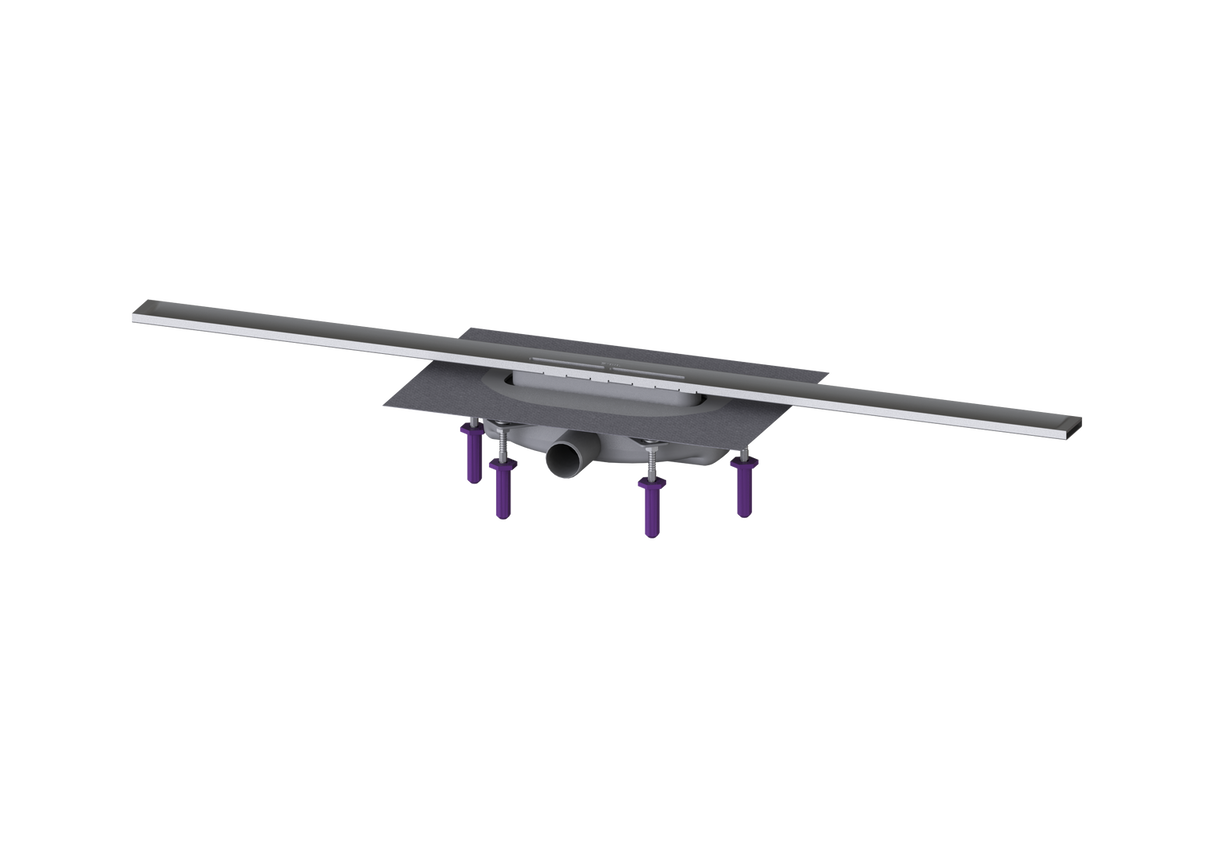 KESSEL-Duschrinne Linearis Infinity 60 - L: 1000 mm, DN 40, Edst. geb., Megastop, 45300.10