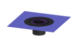 KESSEL-Verlängerungsstück - H: 120 mm, mit Klebeflansch, 48900