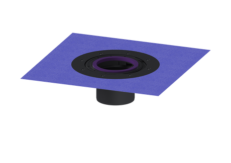 KESSEL-Verlängerungsstück - H: 120 mm, mit Klebeflansch, 48900