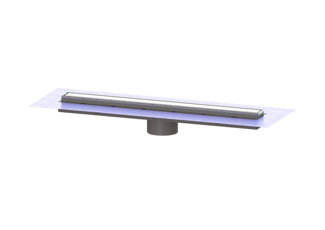 KESSEL-Aufsatzstück Linearis Comfort - L: 850 mm, System 125, WaD, K 3, 48929M