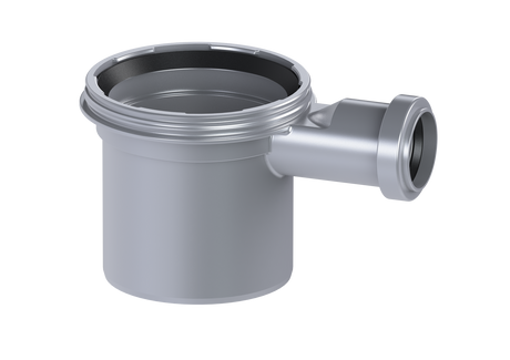 KESSEL-Verlängerungsstück - H: 136 mm, mit seitlichem Zulauf DN 50, 48989