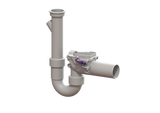 KESSEL-Rückstauverschluss Staufix - Siphon, DN 50, Waschmaschine, Typ 5, 73052