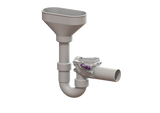 KESSEL-Rückstauverschluss Staufix - Siphon, DN 50, Einlauftrichter, Typ 5, 73053