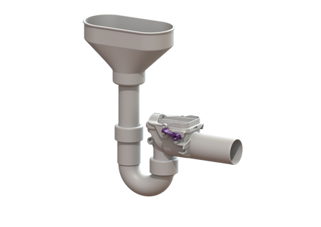 KESSEL-Rückstauverschluss Staufix - Siphon, DN 50, Einlauftrichter, Typ 5, 73053