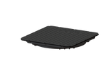 KESSEL-Abdeckplatte - schwarz, tagwasserdicht, 384x384 mm, 83050