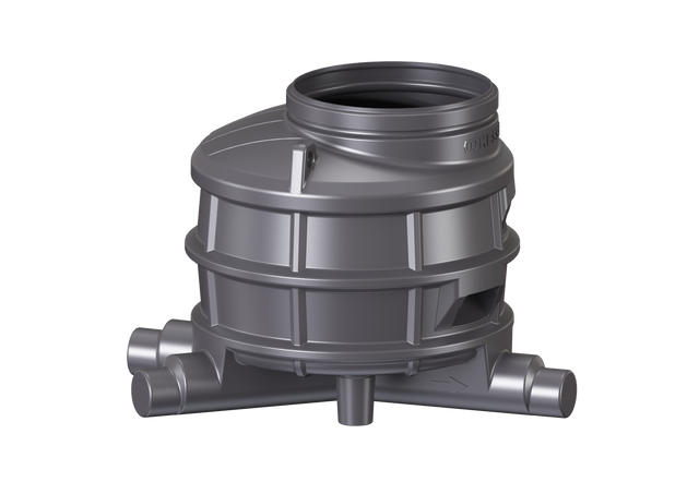 KESSEL-Standardschacht GT LW1000 - H: 1070,DN150/200,1 Zulauf,re.,45 Grad, 881020
