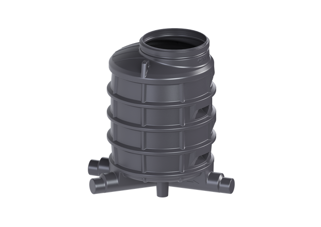 KESSEL-Standardschacht GT LW1000 - H: 1570,DN150/200,1 Zulauf,re.,45 Grad, 881520