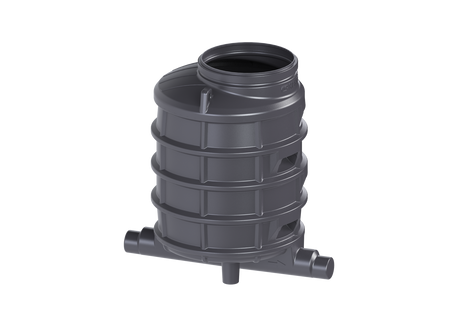 KESSEL-Standardschacht GT LW1000 - H: 1570,DN150/200,1 Zulauf,li.,45 Grad, 881530