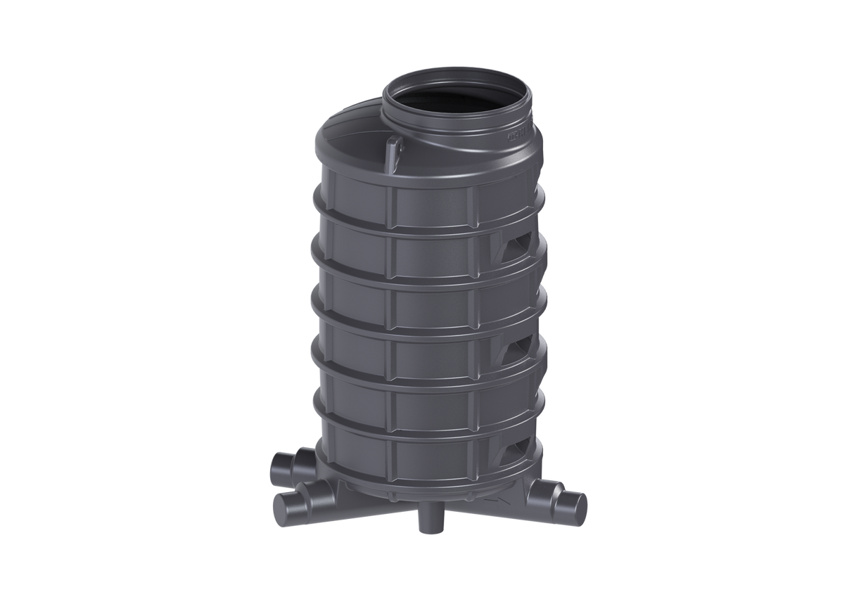 KESSEL-Standardschacht GT LW1000 - H: 2070,DN150/200,1 Zulauf,re.,45 Grad, 882020